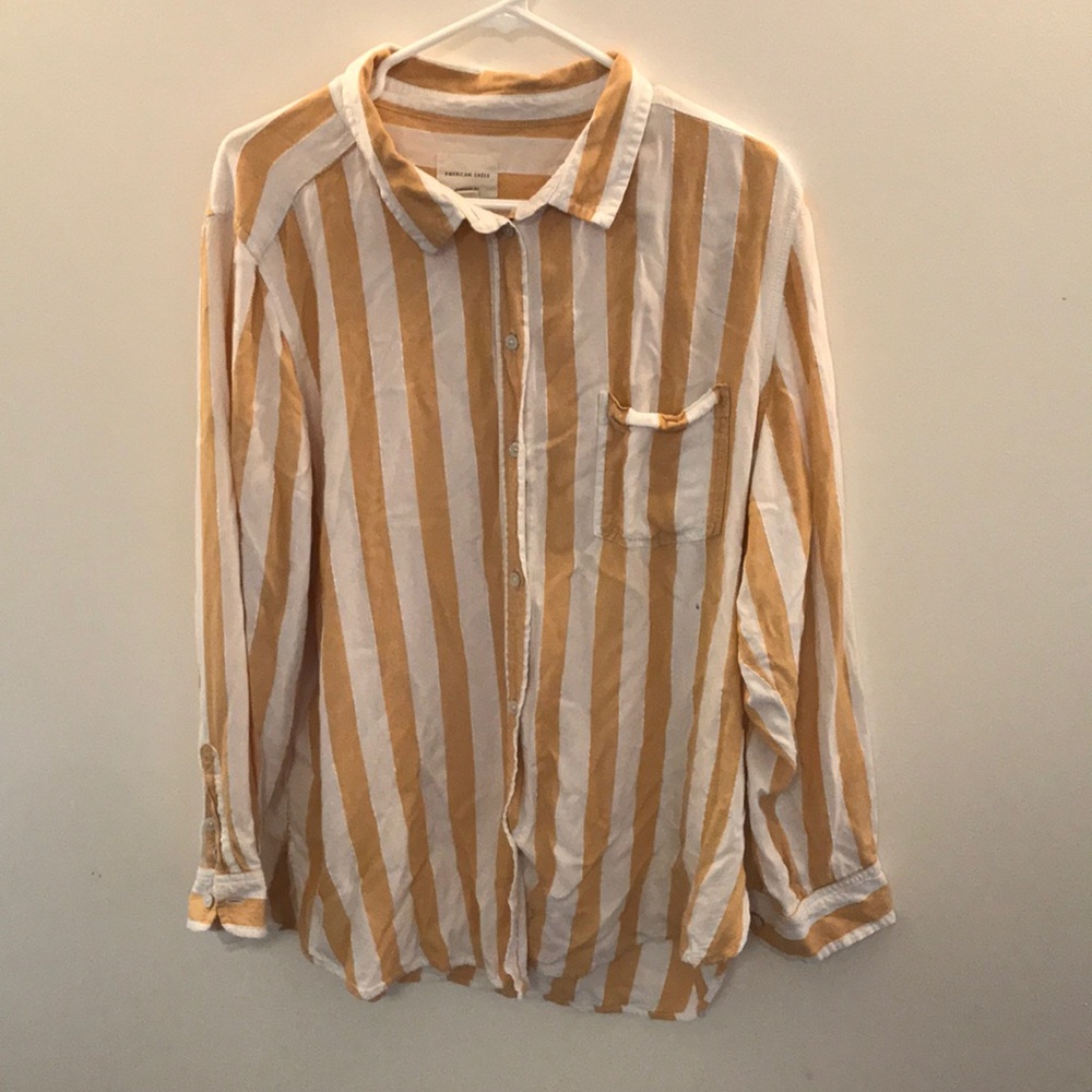 Oversized long sleeve dress shirt